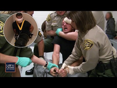 Intoxicated Man Forced to be Restrained After Attempting to Hurt Himself (JAIL)