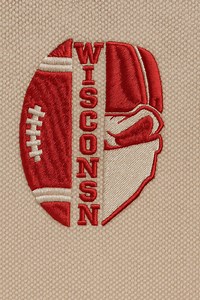 Wisconsin Football Embroidery Design: Badger Helmet Logo (digital File, 3 Sizes, 6 Formats - Etsy