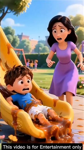 मम्मी मैं चिपक गया! 😱 #shorts #trending #cartoon
