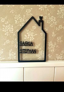 3D Printed Personalized House Sign With Name - Etsy Canada