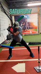 Saturday Swings! Body movement work to minimize lunging forward / or jumping forward out of the back leg. Colby always works hard and is fun to work with!! #saturdayswings #baseball #work #instagram #hitting | The Ultimate Swing