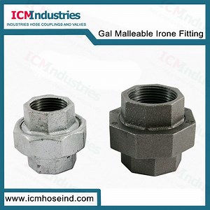 [Hot Item] DIN1692 Galvanized & Black Malleable Iron Pipe Fitting Flat Union