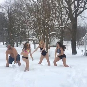 SWIMSUIT SNOW CHALLENGE! Crazy! Check out this video of the Gilliam family from Alamance County (thank you for sharing with us). Fun in the snow! ❄️❄️❄️ | FOX8