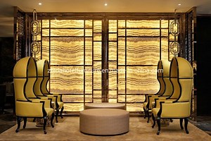 [Hot Item] Cheap Factory Modular Furniture Hotel Lobby Leather Chairs Reception Desk