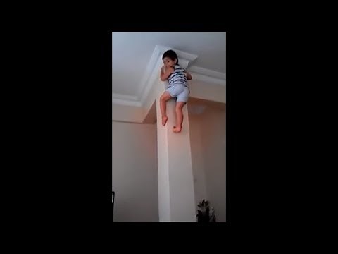 my kid climbs the walls like spiderman..