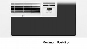 LG 18,000 BTU 230-Volt Window Air Conditioner Unit Cools 1000 sq. ft. with Heater, Remote and Dehumidifier in White LW1823HR