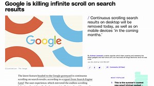 Is Google killing infinite scroll to speed up search results, or is there another reason? | Schrock Innovations | Facebook