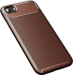 ORIbox Case Compatible with iPhone SE 2020 Case, Compatible with iPhone 7 Case, Compatible with iPhone 8 Case, Durable Lightweight Shockproof Cover Coffee