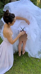 Ugly wedding dress turned inside out looks amazing! This original video was produced by Rick Lax Productions, Anna Rothfuss. | Anna Area