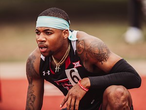 Vibin' on the track with Texas Tech Track & Field and Cross Country's Caleb Dean and Kaitlyn Banas as we get ready for the Corky Classic! #WreckEm | Gene Messer Toyota | Texas Tech Athletics