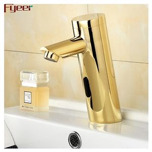 [Hot Item] Cold Only Touchless Gold Automatic Faucet Electric Sensor Water Tap