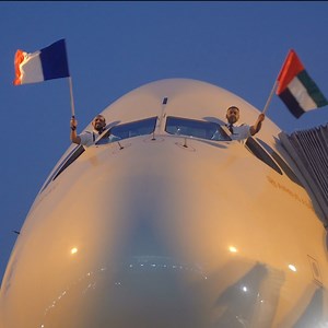 Paris, we've arrived ✈️🇫🇷 Officially landing our A380 to you and bringing a BIG sparkle to the city of lights! ✨ | Etihad Airways