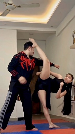 How was the kick 😝😝😝 #taekwondo #memes #prank #prankvideo #bff #girlpower #movie #bollywood #funk | Shraddha Rangarh