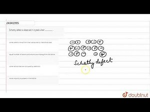 Schottky defect is observed in crystals when �����. .