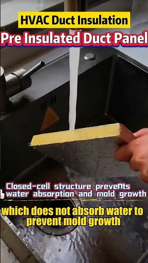 HVAC Pre Insulated Duct Panel I #hvac #shorts