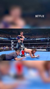John Cena with the Ankle Lock homage to Kurt Angle 👏 #WWEonNetflix #SmackDown | WWEonNetflix
