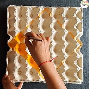 Waste Egg Tray recycle in Traditional Walll Hanging #diy #craft #bestoutofwaste #fun #reuse #recycle #wallhanging #homedecor | Creative ViNii