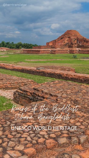 UNESCO WORLD HERITAGE SITES - Ruins of the Buddhist Vihara at Paharpur, Bangladesh 😍 #PaharpurRuins #BuddhistVihara #BangladeshHeritage #UNESCOWorldHeritage #AncientRuins #BengalHistory #VisitBangladesh #BuddhistCulture #TravelPaharpur #SouthAsiaHistory #ArchaeologicalSite #ExploreBangladesh | Herr Translator: Explore and Inspire