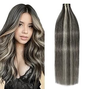 WindTouch Tape in Hair Extensions Human Hair Dark Brown to Blonde 20 Pcs/Package(14Inch #2p613 30g)