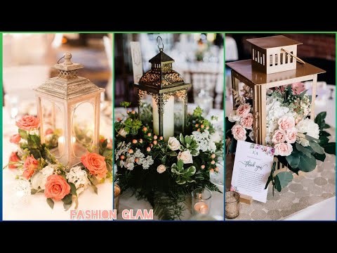 Beautiful Flowers Decorated Lanterns Centerpieces Ideas For Weddings/Lantern Reception Centerpieces