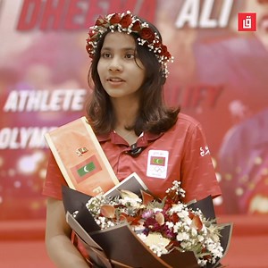 52K views · 532 reactions | Fathimath Dheema Ali shares her journey to becoming the first Maldivian Olympian, expressing gratitude for the overwhelming support and detailing the challenges she overcame to achieve this historic milestone.  | Gaafu | Facebook