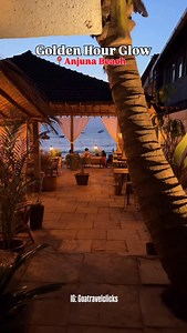 1.3K views · 515 reactions | Golden Hour Glow ☀️  Anjuna Beach. (Goa Sundowner, Goa Sunset, Golden Hour, Goa Beach Vibes, Instagrammable, Beach Cafe, Anjuna Beach, Goa) #goasundowner #goasunset #goldenhour #goabeach #beachcafe #instagrammable #placestovisitingoa #anjunabeach #beachvibes #trendingreels #viralreels #goa #goatravelclicks | Goatravelclicks | Facebook