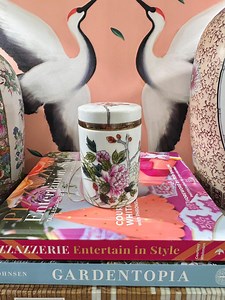 Vintage Kutani Porcelain Jar: Hand-painted Floral & Bird Design - Etsy