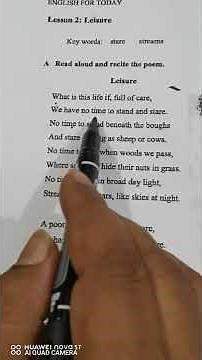 How to recite poem