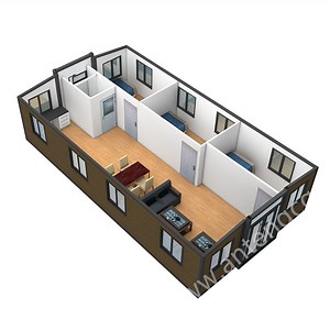 [Hot Item] Shipping Container House Prefab Wood Mobile Home Travel Trailer Tiny House