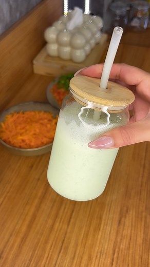 Zeina Ghazi Bitar on Instagram: "Sounds of My Kitchen ‍♀️ This is the best Ayran you’ll ever taste, refreshingly creamy and full of flavor! All you need is one cup of goat milk, a handful of fresh mint, one cucumber, and a green chili for a kick. If you like it extra salty, add plenty of salt. Blend until silky smooth and enjoy this epic drink!"