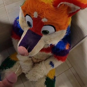Fursuit Urinal Gets Used Again