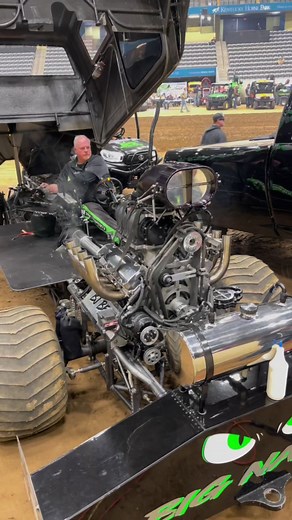 Firing up the “Big Nasty” Super Modified 4x4 Truck at the TNT Truck & Tractor Pull Kentucky Invitational in Lexington, KY!! #truckpull #supercharged #4x4 #horsepower #truckpulling #supercharger #sledpull #motorsport #trucks #tractorpull #tractorpulling #turbo #turbocharged | Thurston Pulling Photos