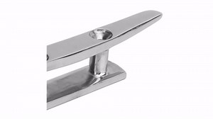 Dock Cleat 6in Low Flat Boat Dock Cleats 2 Hole Deck Rope Anchor Line Holder Tie-Down Steel Mooring Accessories for Marine Boat