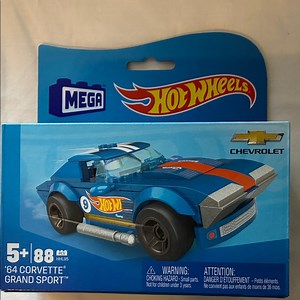 Hot Wheels Mega '64 Corvette Grand Sport - Blue