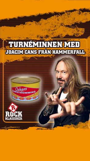 Joacim Cans från Hammerfall har gästat Rockklassiker under dagen och berättade bland annat om vad som gjorde Motörhead riktigt jäkla förbannade 😂 Ledtråd: dom gillar inte surströmming... | Rockklassiker