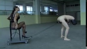 The Mistress trained slave balls