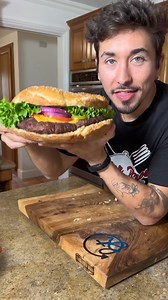 34K views · 2.2K reactions | Eating Worlds BIGGEST Burger | Brennen Taylor | Facebook