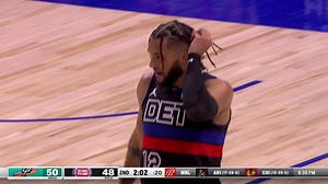 A wild hustle sequence ends with an Isaiah Livers three! Pistons back within two. #Pistons | ThinkFord First | FanDuel Sports Network Detroit