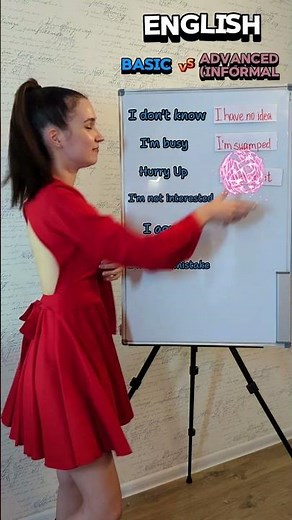 English Challenge: 📉Basic vs Advanced📈 #englishteacher #learnenglish#englishvocabulary #speaking