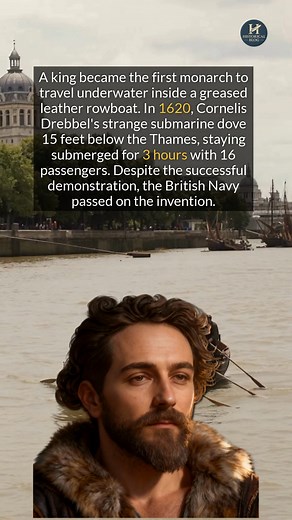 In the 1620s, the first submarine wowed a king but the British Navy still said no. #history #historyfacts #discovery | Historical Blog