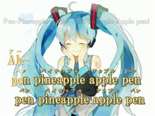 【ニコカラ】PPAPをボカロでカバーしてみた _ 初音ミクV4X【off vocal】