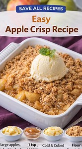 Easy Apple Crisp Recipe | Save all Recipes
