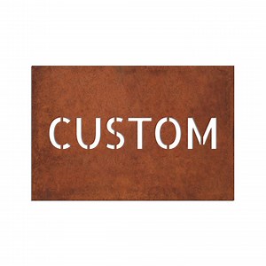 Custom Corten Steel Signs - Rusted Steel Signboard - Corten Address Signs - Corten House Number - Corten Custom Logo - Etsy UK