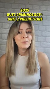 WJEC Criminology Unit 2 Exam Predictions for 2025