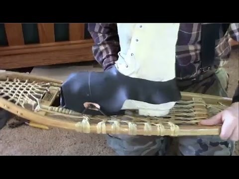 Make Snowshoe Bindings From Tire Innertube