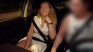 Friend's mom gives me a bj in car