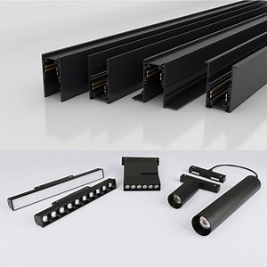 [Hot Item] DC48V Magnetic Track Lighting Rail Light System 36mm Embedec Surface Magnetic Magnet Power Supply LED Light Track for LED