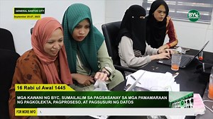 WATCH: Mga kawani ng BYC, sumailalim sa pagsasanay sa mga pamamaraan ng pagkolekta, pagproseso, at pagsusuri ng datos #alkhabarweekly | Bangsamoro Youth Commission