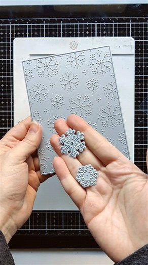 Shaker pockets can be customized by using texture plates! See how Galina made a beautiful Christmas shaker card using our popular Snowflake collection! . . . #waffleflowercrafts #handmadecards #christmascards #shakercard #cardmaking #cardmakingideas | Waffle Flower Crafts