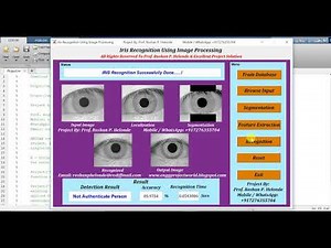 Iris Recognition Using Image Processing Matlab Project Code || Final Year Project | IEEE Projects